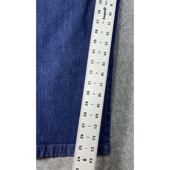 J Crew Pants Womens Size 28 Blue Wide Leg Crop Side Zipper - Picture 6 of 13